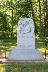 This monument, by Tom Miller, is one of cemetery's most beautiful works.