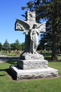 The Kron Angel is a massive sculpture and one of Calvary's noted landmarks.