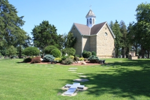 The Rosary Garden features cremation lots.